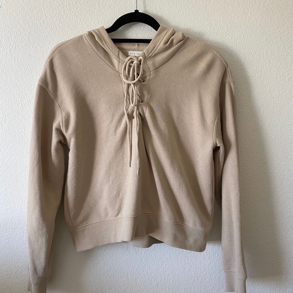 pacsun la hearts beige hoodie
